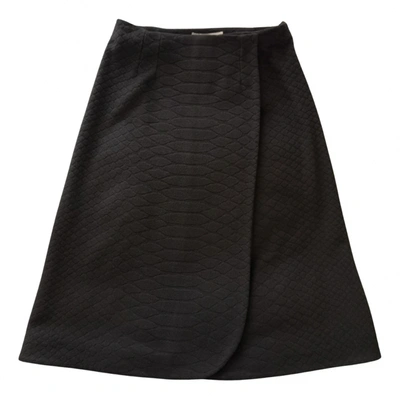 Pre-owned Saint Laurent Wool Mid-length Skirt In Brown