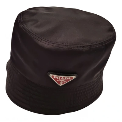 Pre-owned Prada Hat In Black