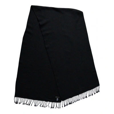 Pre-owned Corneliani Wool Scarf In Black