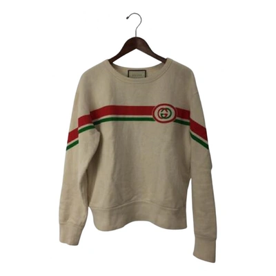 Pre-owned Gucci Sweatshirt In Ecru