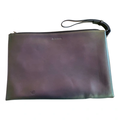 Pre-owned Jil Sander Leather Bag In Purple