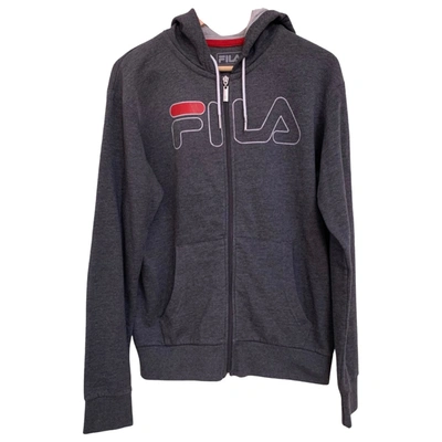 Pre-owned Fila Sweatshirt In Grey