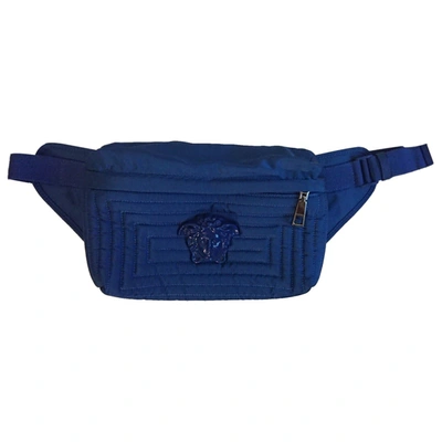 Pre-owned Versace La Medusa Handbag In Blue