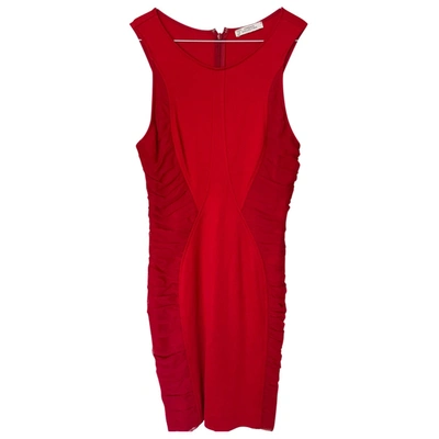 Pre-owned Versace Mini Dress In Red