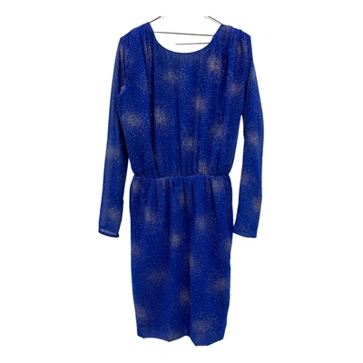 Pre-owned Msgm Mid-length Dress In Blue