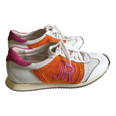 Pre-owned John Richmond Leather Trainers In Multicolour