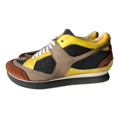 Pre-owned Maison Margiela Cloth Trainers In Multicolour