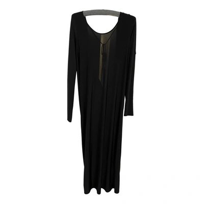 Pre-owned Kimberly Ovitz Maxi Dress In Black