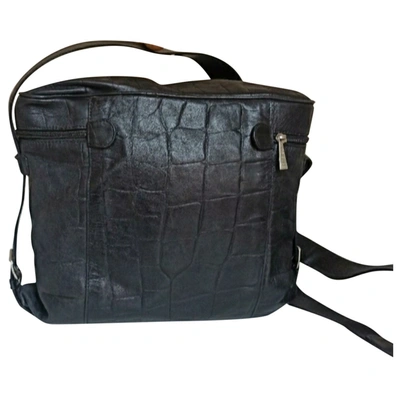 Pre-owned Fendissime Leather Crossbody Bag In Black