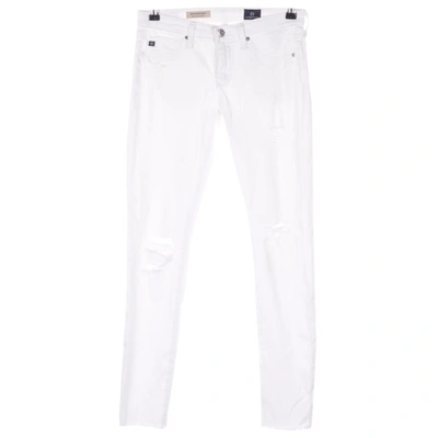 Pre-owned Ag Boyfriend Jeans In White