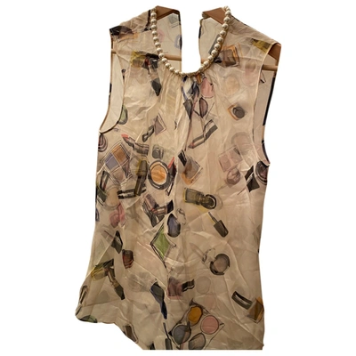 Pre-owned Moschino Cheap And Chic Silk Corset In Multicolour