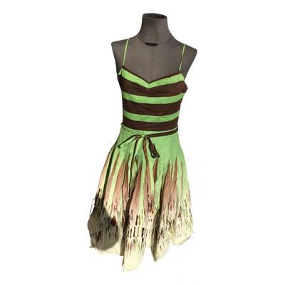 Pre-owned Bcbg Max Azria Mid-length Dress In Multicolour