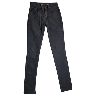 Pre-owned Selected Slim Jeans In Black