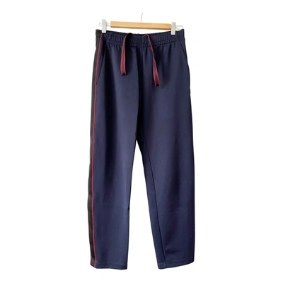 Pre-owned Acne Studios Straight Pants In Blue
