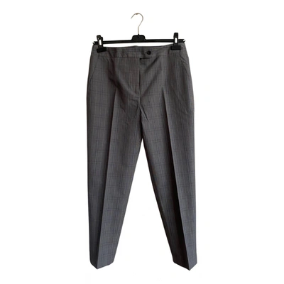 Pre-owned Isabel Marant Wool Trousers In Grey
