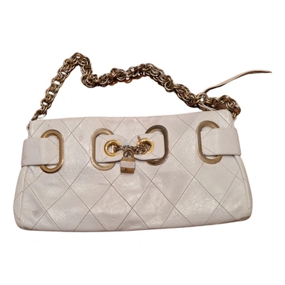 Pre-owned Barbara Bui Leather Handbag In White