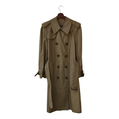 Pre-owned Aquascutum Trench Coat In Brown