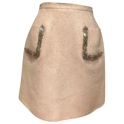 Pre-owned Dice Kayek Mini Skirt In Pink