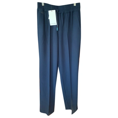 Pre-owned Lacoste Straight Pants In Blue