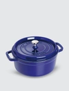 Staub 7-qt Round Cocotte In Dark Blue