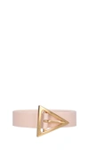 Bottega Veneta Triangle-buckle Leather Belt