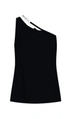 Givenchy Contrast Asymmetric Strap Top
