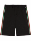 Gucci Gg Jacquard Jersey Bermuda Short In Black