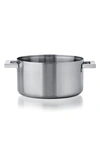 Mepra Stile Stainless Steel Casserole In Stainless Steel