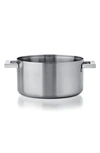 Mepra Stile Stainless Steel Casserole In Stainless Steel