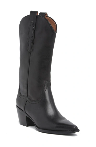 Jeffrey Campbell Floured Western Boot In Black
