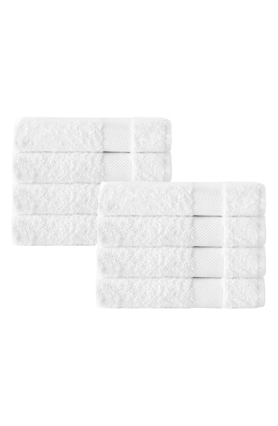 Enchante Home Kansas Turkish Cotton Hand Towel In White
