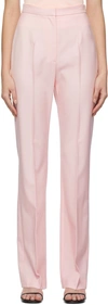 ALEXANDER MCQUEEN PINK LONG SLIM TAILORED TROUSERS