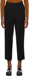 Vince High Waist Cigarette Pants In Black-001blk