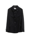 Maison Margiela Single-breasted Denim Jacket In Black