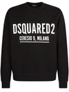 Dsquared2 Logo Print Sweatshirt In Black In Black