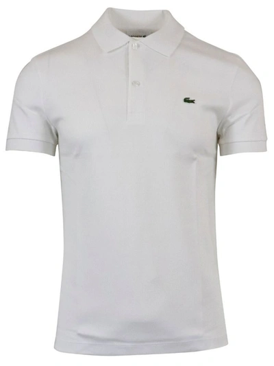 Lacoste Cotton Piquet Polo In White