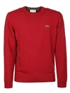 Lacoste Mens Red Wool Sweater