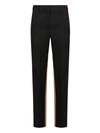 Burberry Wool Trousers In Black