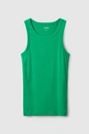 Cos Ribbed Tank Top In Green