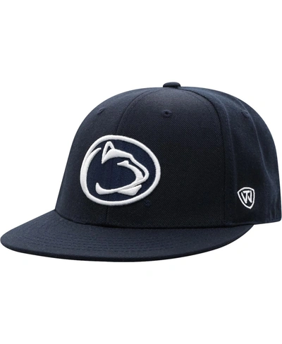 TOP OF THE WORLD MEN'S NAVY PENN STATE NITTANY LIONS TEAM COLOR FITTED HAT