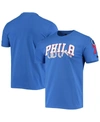 Pro Standard Men's Royal Philadelphia 76ers Chenille Team T-shirt In Royal