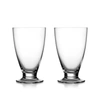 Nambe Two-piece Skye Dinnerware Tall Tumbler Set In Clear