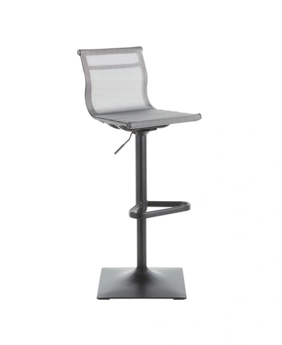 Lumisource Mirage Bar Stool In Silver