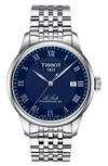 TISSOT LE LOCLE POWERMATIC 80 BRACELET WATCH, 39MM