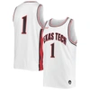 UNDER ARMOUR UNDER ARMOUR #1 WHITE TEXAS TECH RED RAIDERS REPLICA BASKETBALL JERSEY