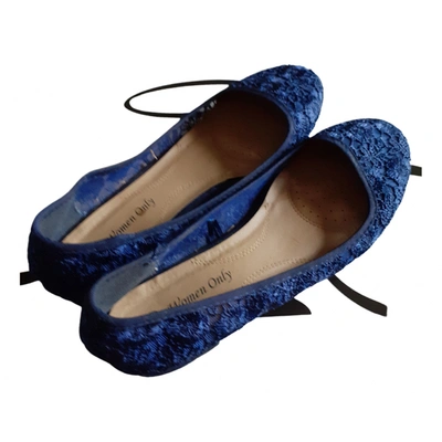 Pre-owned André Ballet Flats In Blue