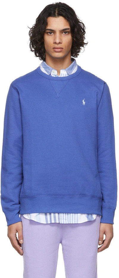 Polo Ralph Lauren The Rl Fleece Sweatshirt In Liberty Blue