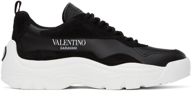 Valentino Garavani Black Leather Sneakers