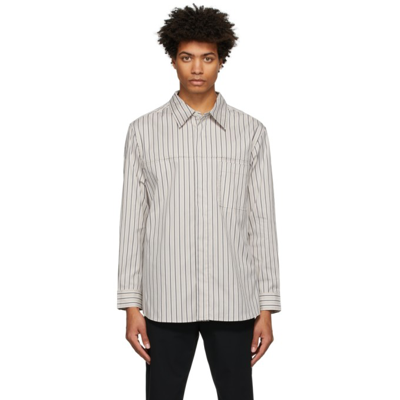 3.1 Phillip Lim / フィリップ リム Men's Relaxed-fit Long-sleeve Shirt In Clay Multi