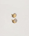 Fine Mismatched Moon Phase Studs In Gold